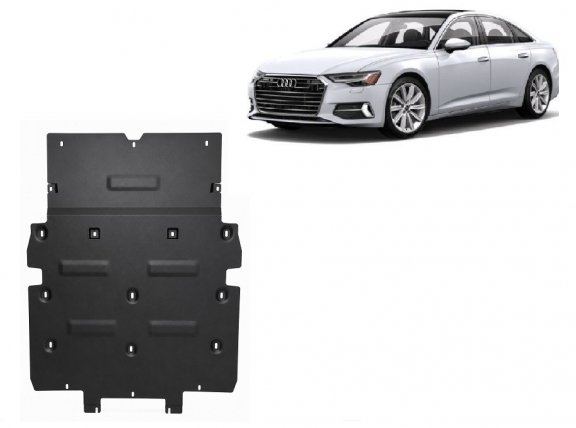 Piastra paramotore di acciaio Audi A6