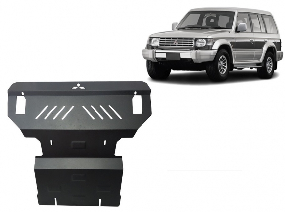Piastra paramotore di acciaio Mitsubishi Pajero 2 