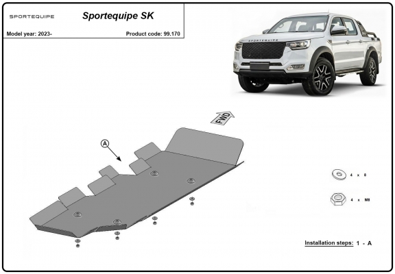 Protezione di acciaio per il serbatoio Sportequipe SK
