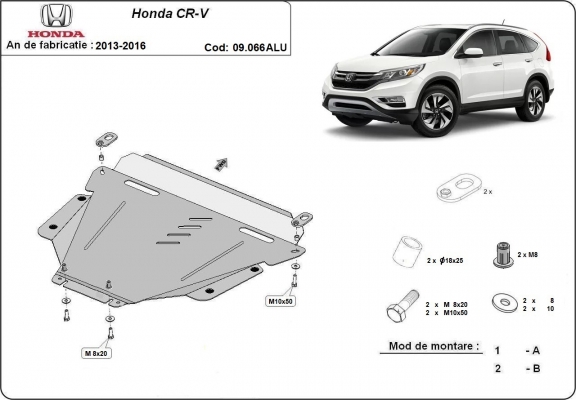 Piastra paramotore di alluminio Honda CR-V