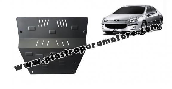 Piastra paramotore di acciaio Peugeot 407