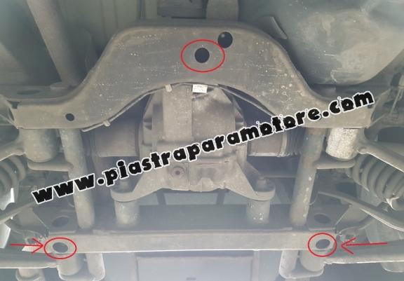 Protezione di acciaio per il differenziale Mercedes ML W163