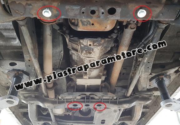 Protezione di acciaio per il cambio Mitsubishi Pajero 3 (V60, V70)