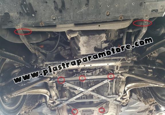 Piastra paramotore di acciaio Audi A5, benzina