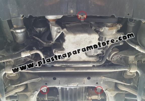 Piastra paramotore di acciaio Skoda Superb - 2.5 Tdi, V6