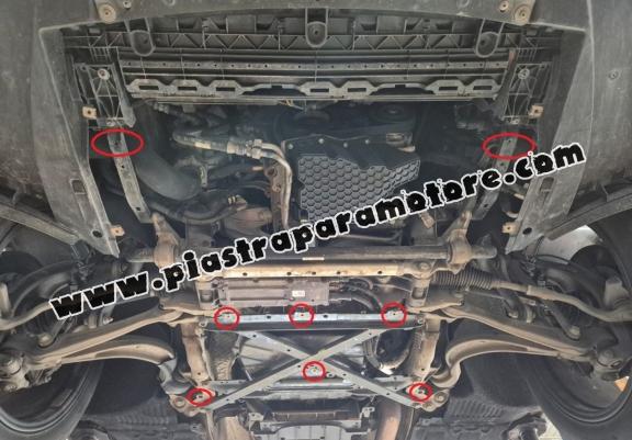 Piastra paramotore di acciaio Porsche Macan