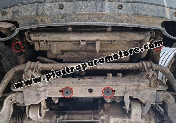 Protezione di alluminio per il radiatore Nissan Pathfinder
