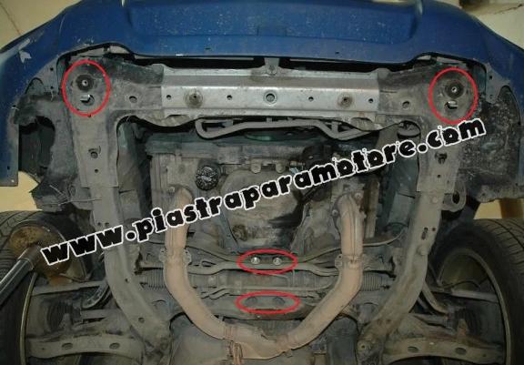 Piastra paramotore di alluminio Subaru Forester 2