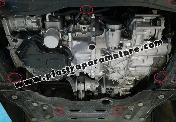 Piastra paramotore di alluminio Mercedes Citan