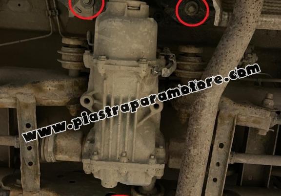 Protezione di alluminio per il differenziale  Dacia Duster 4x4