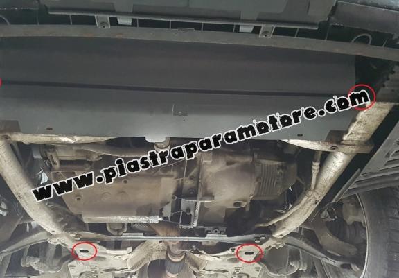 Piastra paramotore di acciaio Peugeot 407