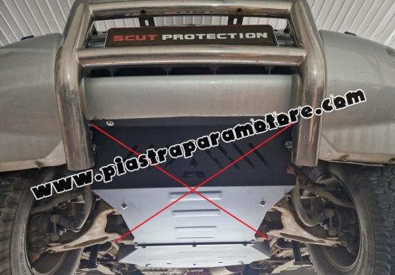 Protezione di acciaio per il cambio Mitsubishi Pajero 4 (V80, V90)