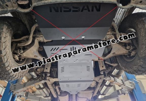 Protezione di acciaio per  il cambio Nissan Navara D40