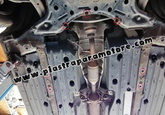 Piastra catalizzatore/cat lock di acciaio Toyota Prius