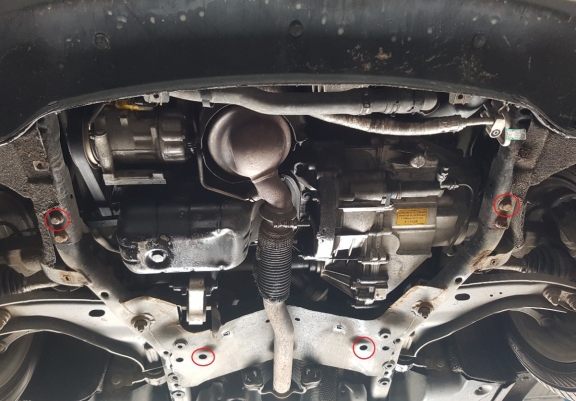 Piastra paramotore di acciaio Mini Cooper R56