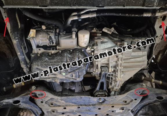 Piastra paramotore di acciaio Ford Transit Custom - FWD