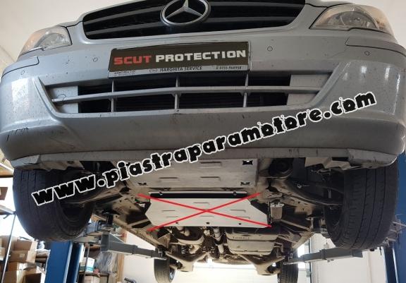 Piastra paramotore di acciaio Mercedes Vito W639 - 2.2 D 4x2, 4x4