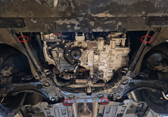 Piastra paramotore di acciaio Renault Arkana