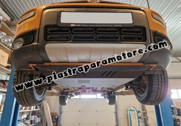 Piastra paramotore di acciaio Fiat Panda 4x2