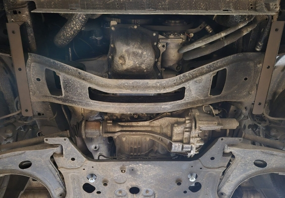 Piastra paramotore di alluminio Ford Transit 4x4