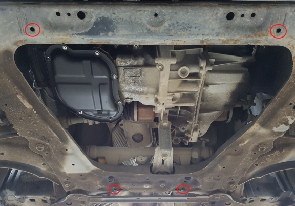 Piastra paramotore di acciaio Nissan Pulsar