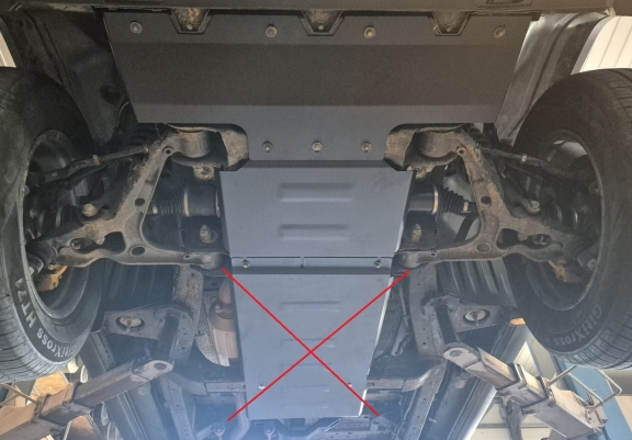 Piastra paramotore di acciaio Baic Beijing BJ40