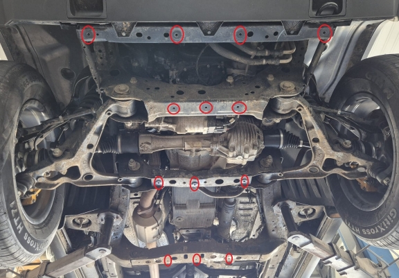Piastra paramotore di acciaio Baic Beijing BJ40