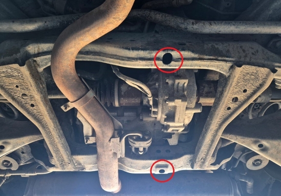 Protezione di alluminio per il differenziale  Nissan X-Trail T33