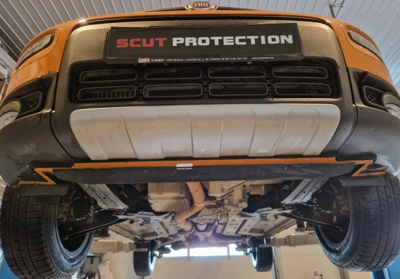 Piastra paramotore di acciaio Fiat Panda 4x2