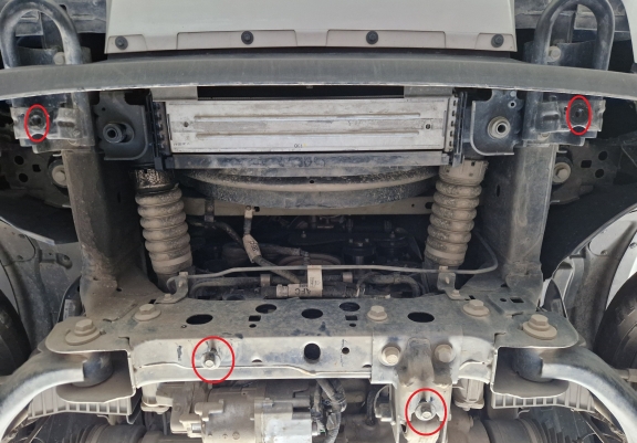 Protezione di alluminio per il radiatore Volkswagen Amarok