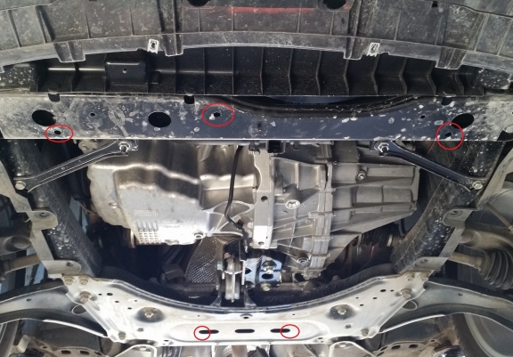 Piastra paramotore di Alluminio Renault Kadjar