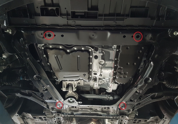Piastra paramotore di Alluminio Renault Koleos