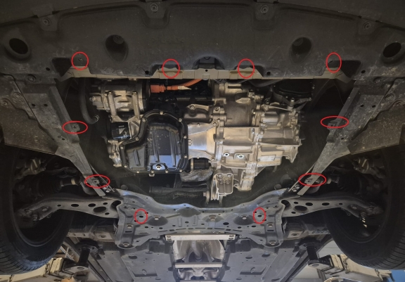 Piastra paramotore di acciaio Toyota C-HR