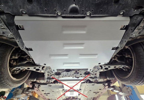 Piastra paramotore di alluminio Toyota Corolla