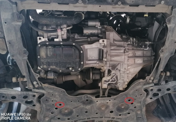 Piastra paramotore di alluminio Toyota Corolla