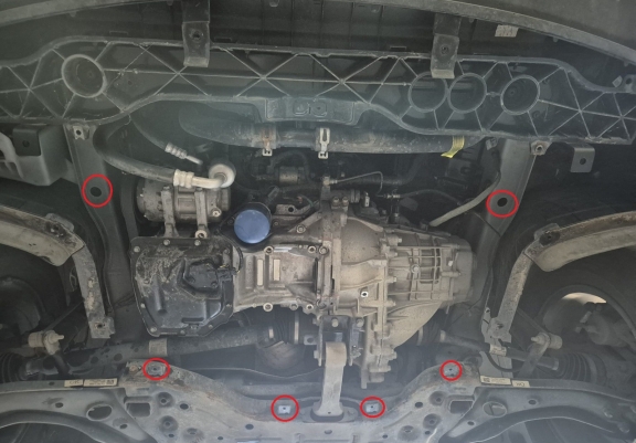 Piastra paramotore di acciaio Hyundai IX35