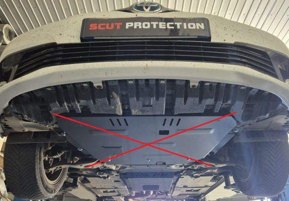 Piastra catalizzatore/cat lock di acciaio Toyota Prius 3