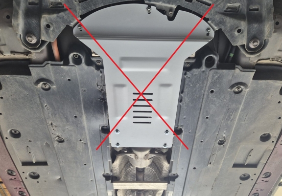 Protezione / blocco catalizzatore in alluminio per Toyota Prius