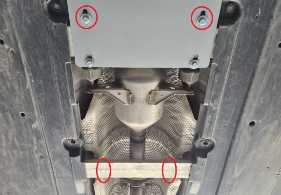 Protezione / blocco catalizzatore in alluminio per Toyota Prius