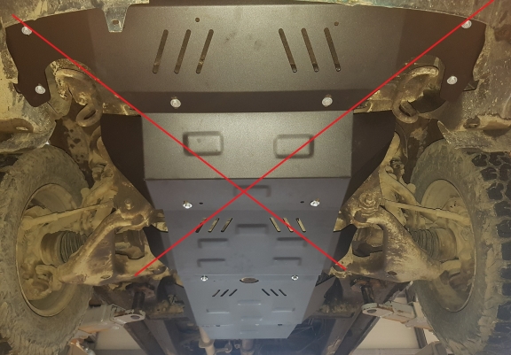 Protezione di acciaio per il differenziale  Toyota Hilux
