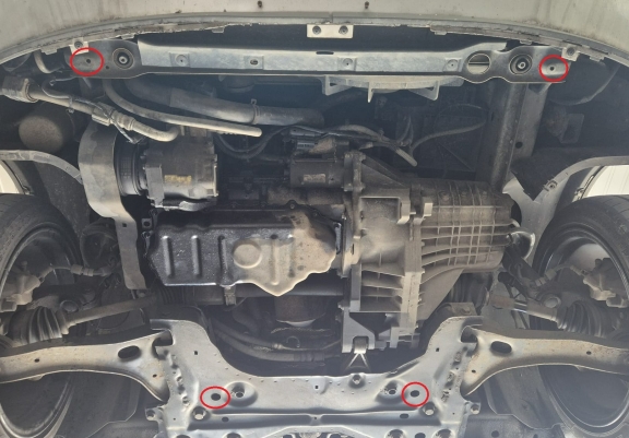 Piastra paramotore di acciaio Ford Transit Connect