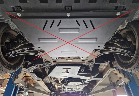 Piastra catalizzatore/cat lock di acciaio Renault Trafic