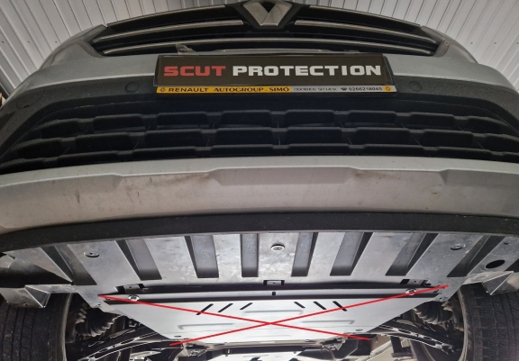 Piastra catalizzatore/cat lock di acciaio Renault Trafic