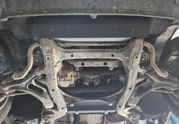 Piastra paramotore di acciaio Volkswagen Touareg 7L