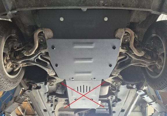 Piastra paramotore di acciaio Volkswagen Touareg 7L
