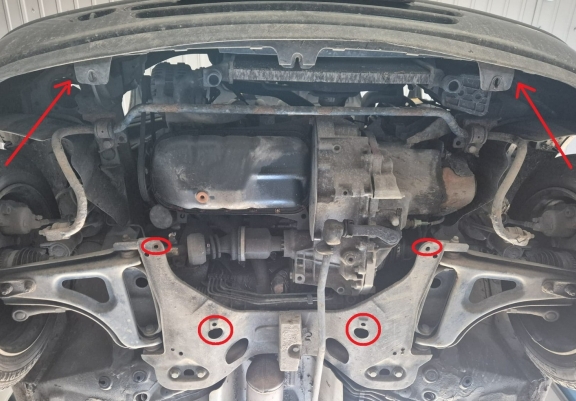 Piastra paramotore di acciaio Renault Twingo