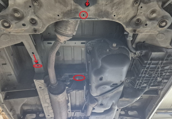 Piastra catalizzatore/cat lock di acciaio Renault Master