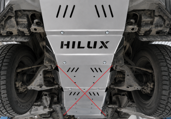 Protezione di alluminio per il radiatore Toyota Hilux Revo
