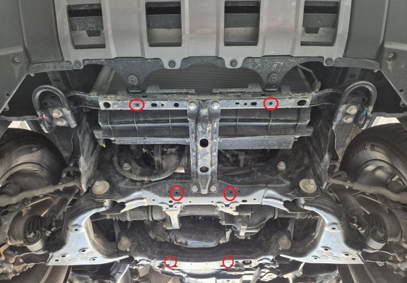 Piastra paramotore di acciaio Toyota Land Cruiser - pacchetto promozionale alluminio