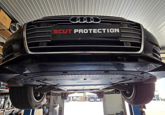 Piastra paramotore di acciaio Audi A7